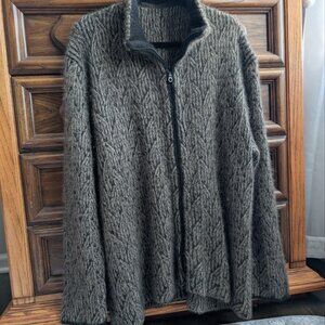 Men`s Possumdown (Made in New Zealand) Merino Wool+ Possum Zip SWEATER Sz XL